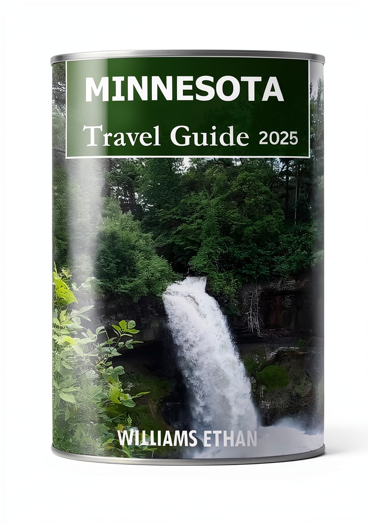 'Minnesota Travel Guide eBook displayed on a Kindle device'