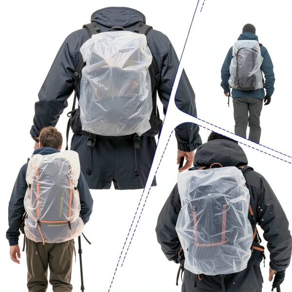 QfwdfcTrenz Backpack Rain Cover Disposable Plastic Clear-4