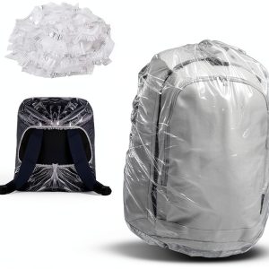 IIUIKOO Disposable Backpack Rain Cover Transparent-0