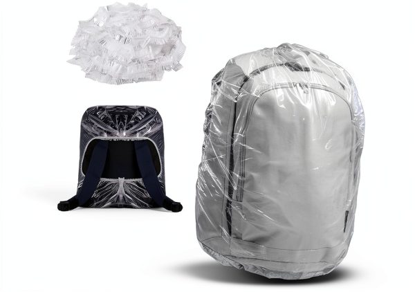 IIUIKOO Disposable Backpack Rain Cover Transparent-0