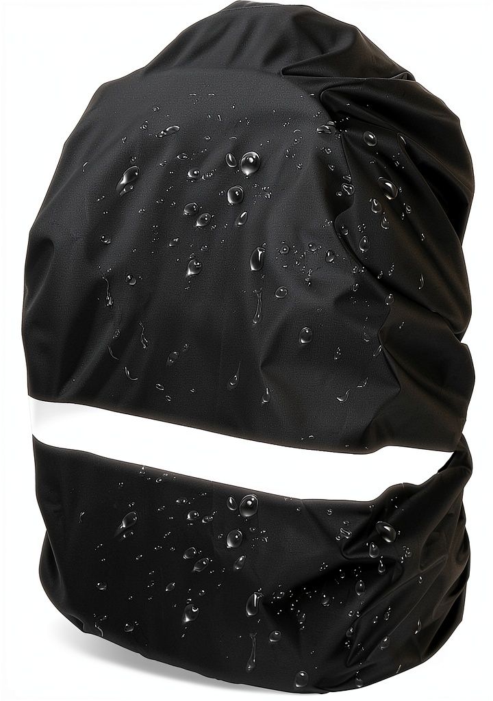 Installing Waterproof Backpack Rain Cover Jeffdad Outdoor on a wooden desk