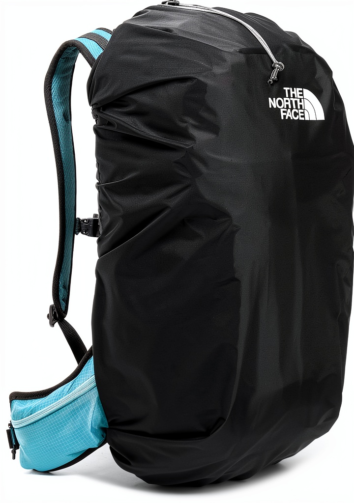 The North Face Waterproof Backpack Rain Cover in use